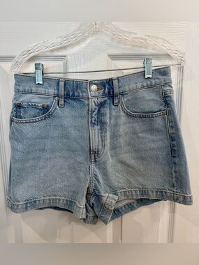 Express High Waisted Mom Jean Shorts